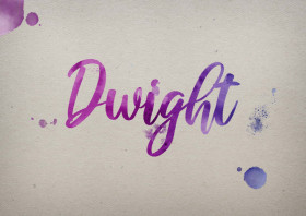 Dwight Watercolor Name DP