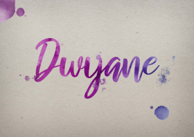Dwyane Watercolor Name DP