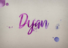 Dyan Watercolor Name DP