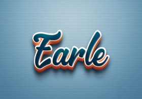 Cursive Name DP: Earle