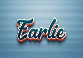 Cursive Name DP: Earlie