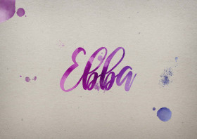 Ebba Watercolor Name DP