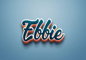 Cursive Name DP: Ebbie