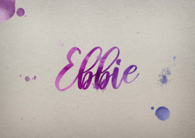 Ebbie Watercolor Name DP