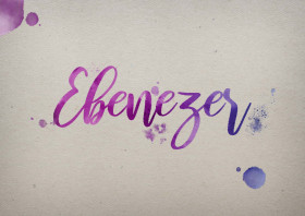 Ebenezer Watercolor Name DP