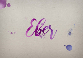 Eber Watercolor Name DP