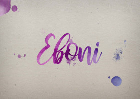 Eboni Watercolor Name DP