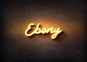 Glow Name Profile Picture for Ebony
