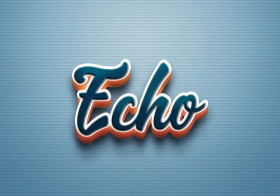 Cursive Name DP: Echo