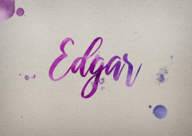 Edgar Watercolor Name DP