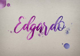 Edgardo Watercolor Name DP
