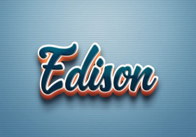 Cursive Name DP: Edison