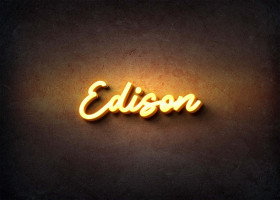 Glow Name Profile Picture for Edison