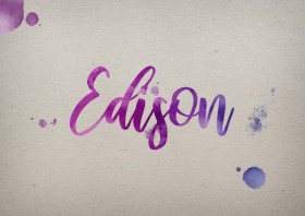 Edison Watercolor Name DP