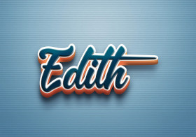 Cursive Name DP: Edith