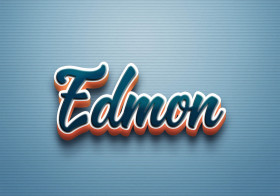 Cursive Name DP: Edmon