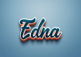 Cursive Name DP: Edna