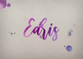 Edris Watercolor Name DP
