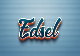 Cursive Name DP: Edsel