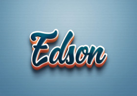 Cursive Name DP: Edson