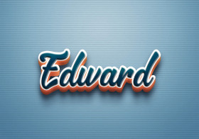 Cursive Name DP: Edward