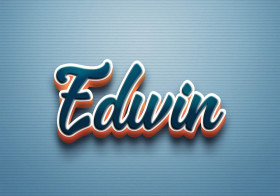 Cursive Name DP: Edwin