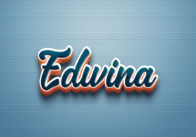 Cursive Name DP: Edwina