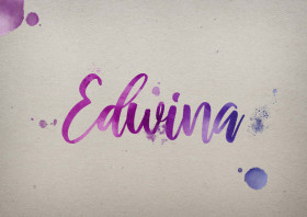 Edwina Watercolor Name DP
