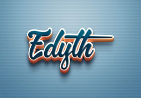 Cursive Name DP: Edyth