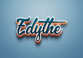 Cursive Name DP: Edythe
