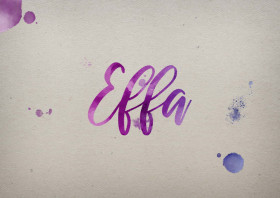 Effa Watercolor Name DP