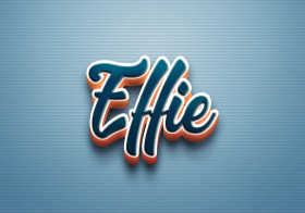 Cursive Name DP: Effie