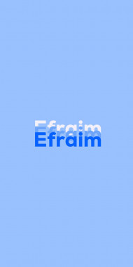 Name DP: Efraim