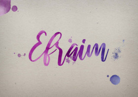 Efraim Watercolor Name DP