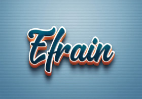 Cursive Name DP: Efrain