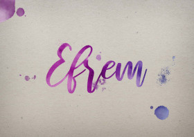 Efrem Watercolor Name DP