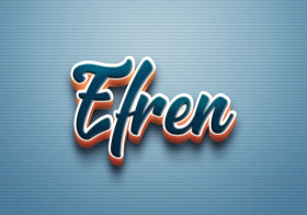 Cursive Name DP: Efren