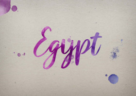 Egypt Watercolor Name DP