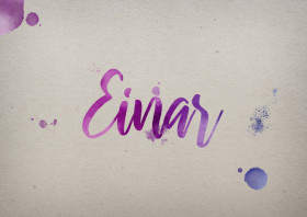 Einar Watercolor Name DP