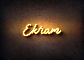 Glow Name Profile Picture for Ekram