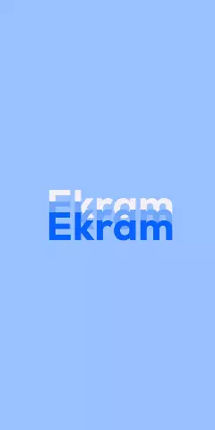 Name DP: Ekram