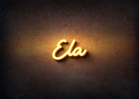 Glow Name Profile Picture for Ela