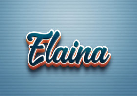 Cursive Name DP: Elaina
