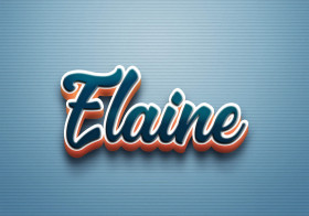 Cursive Name DP: Elaine