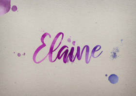 Elaine Watercolor Name DP