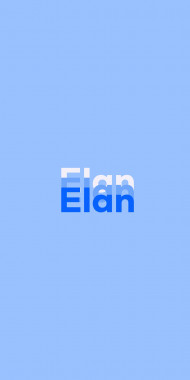 Name DP: Elan