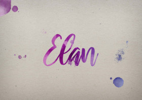 Elan Watercolor Name DP