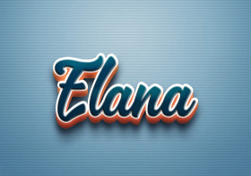 Cursive Name DP: Elana
