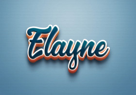 Cursive Name DP: Elayne