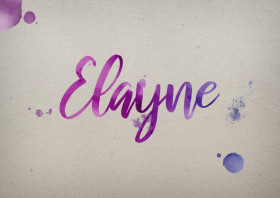 Elayne Watercolor Name DP